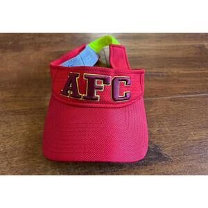 Red AFC NFL Adjustable Visor Cap
